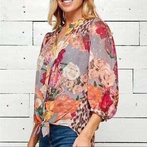 Floral Chiffon Blouse